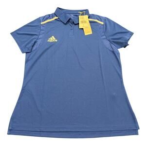 NWT adidas Women’s Team Issue AEROREADY Performance Polo, Royal Blue, Size Large